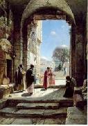 Arab or Arabic people and life. Orientalism oil paintings 124